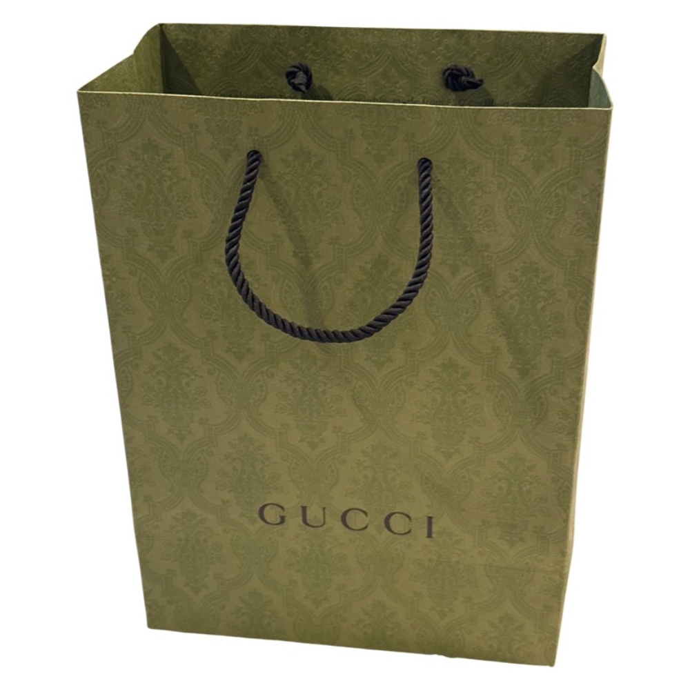 GUCCI: Small shopping bag 🛍️ 10 1/4” x 13. 3/4” x 5”